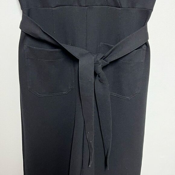 NWT Anthropologie Maeve Collette Wrap Black Jumpsuit  Sz 2 Petite Host Pick 🥰 - Picture 12 of 16